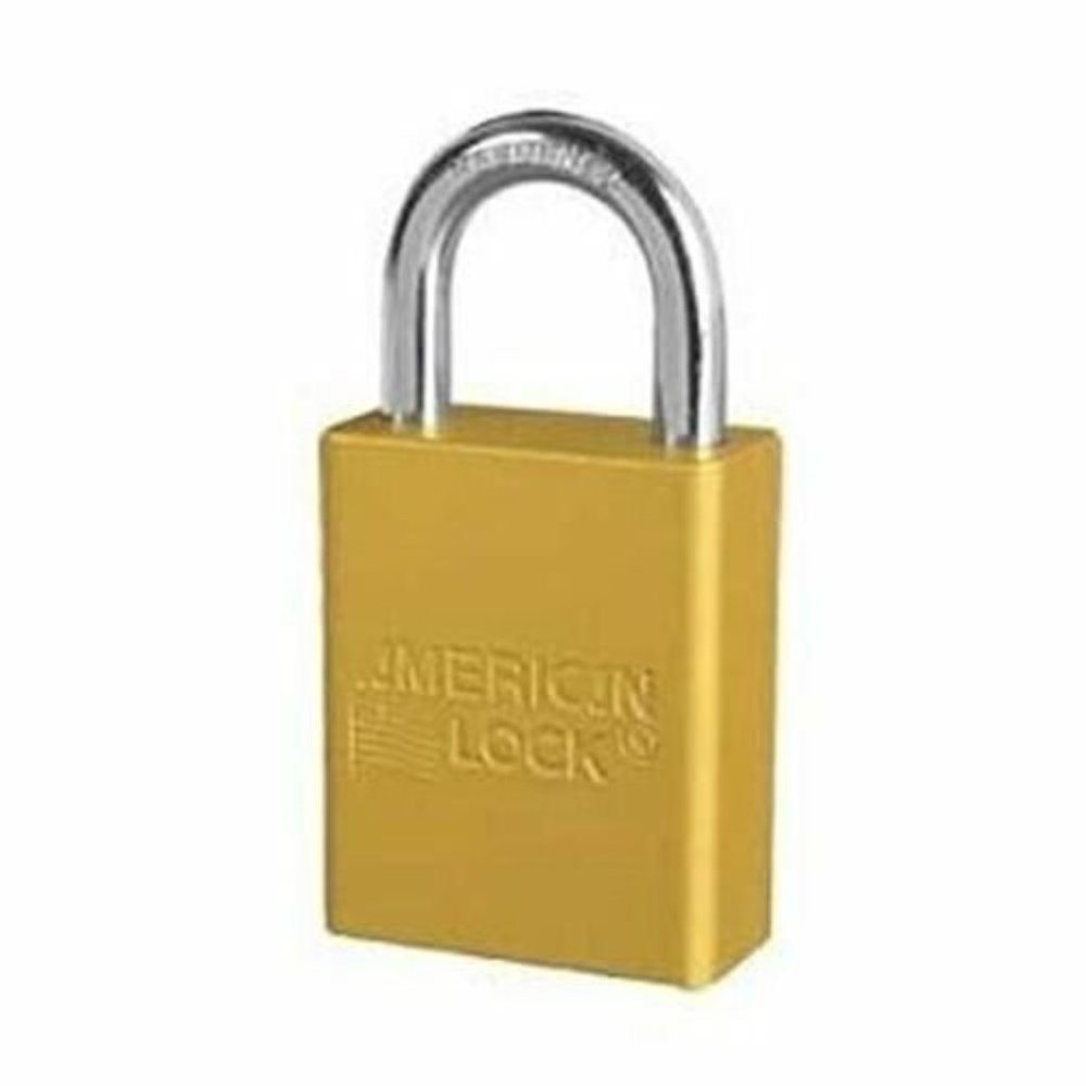 LOT OF 5 American Lock Series A1105YLW Yellow Padlock With 1 key (5-Pack)